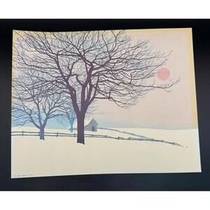Lithograph Prelude to Spring by Canadian Artist John Sovjani Art Print Unframed